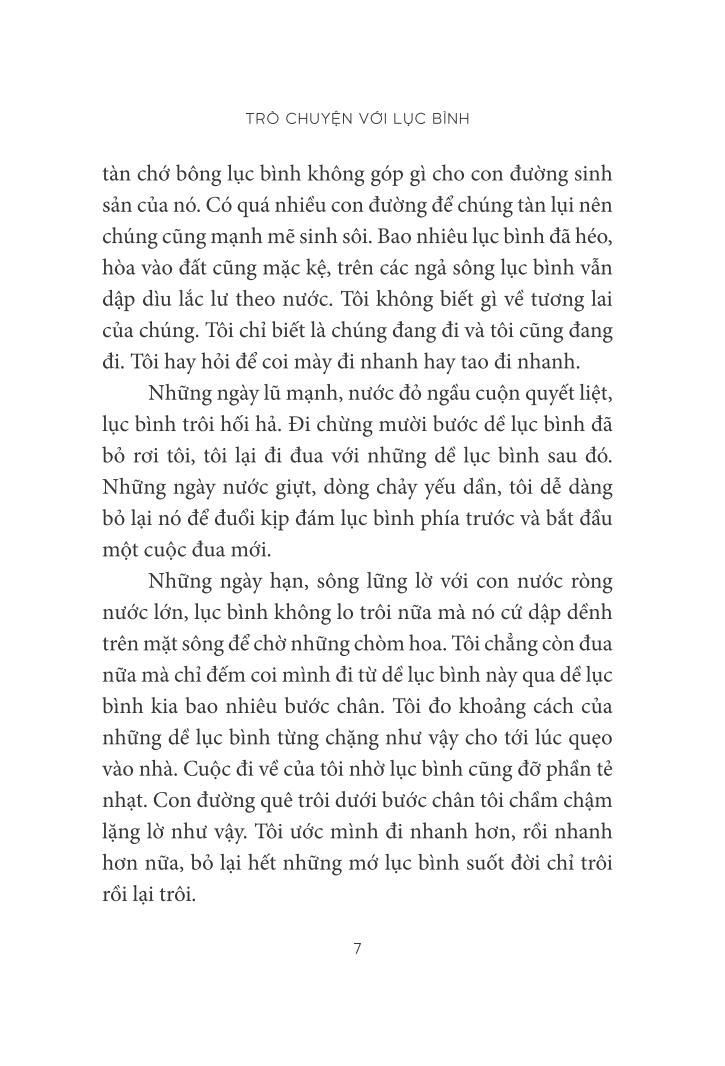 trò chuyện với lục bình