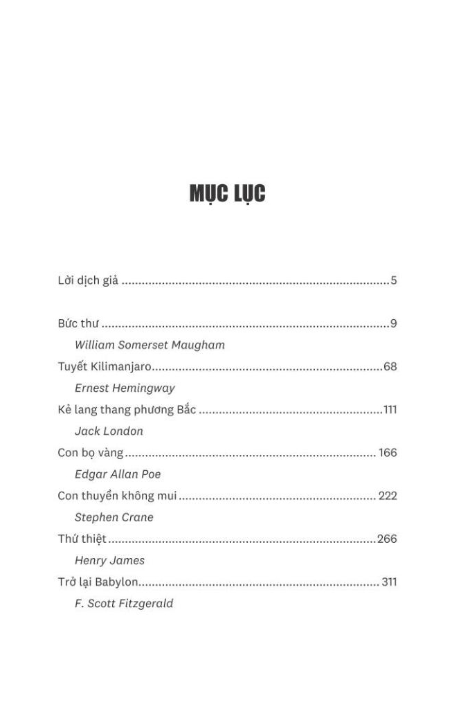 trở lại babylon - tuyển tập truyện ngắn anh-mỹ