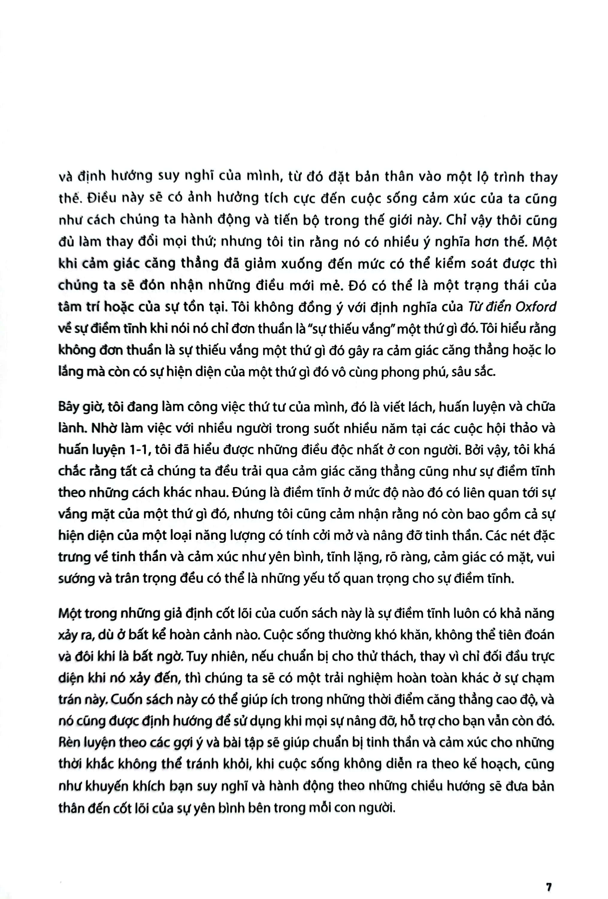 trở nên điềm tĩnh