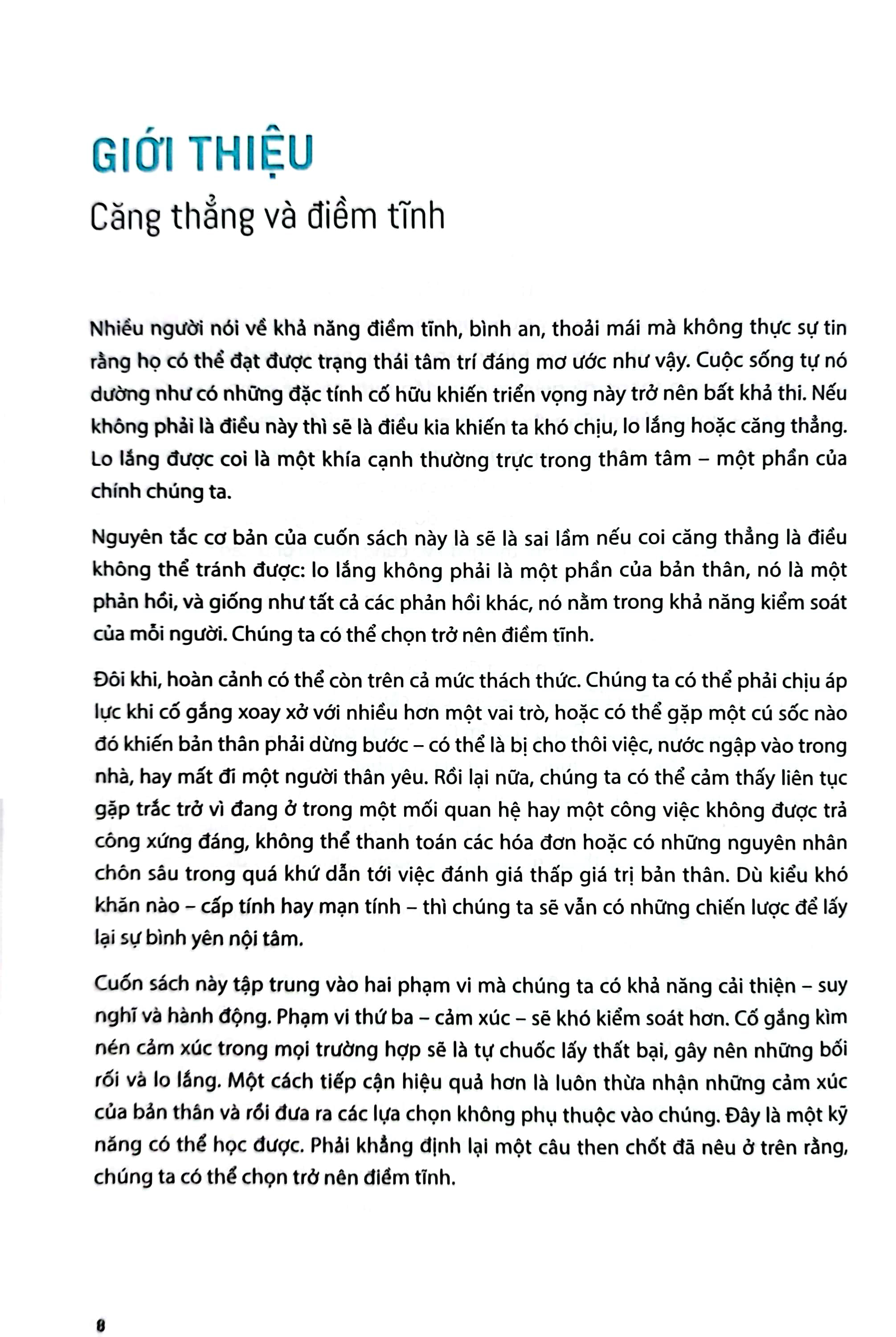 trở nên điềm tĩnh