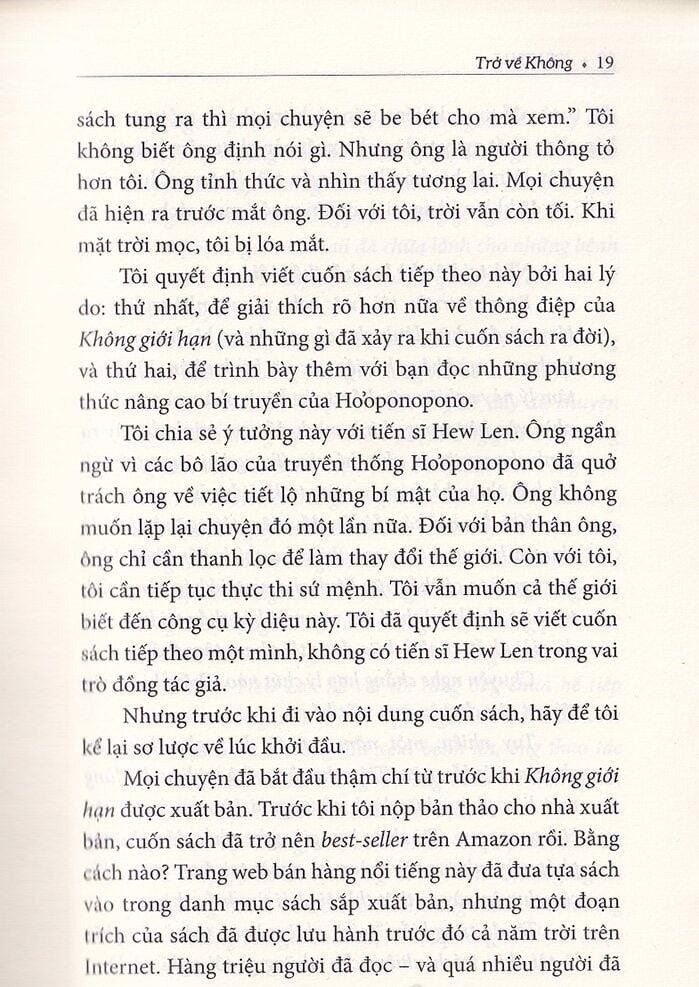 trở về không - trải nghiệm ho'oponopono