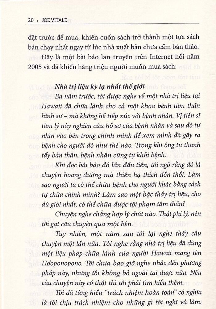 trở về không - trải nghiệm ho'oponopono