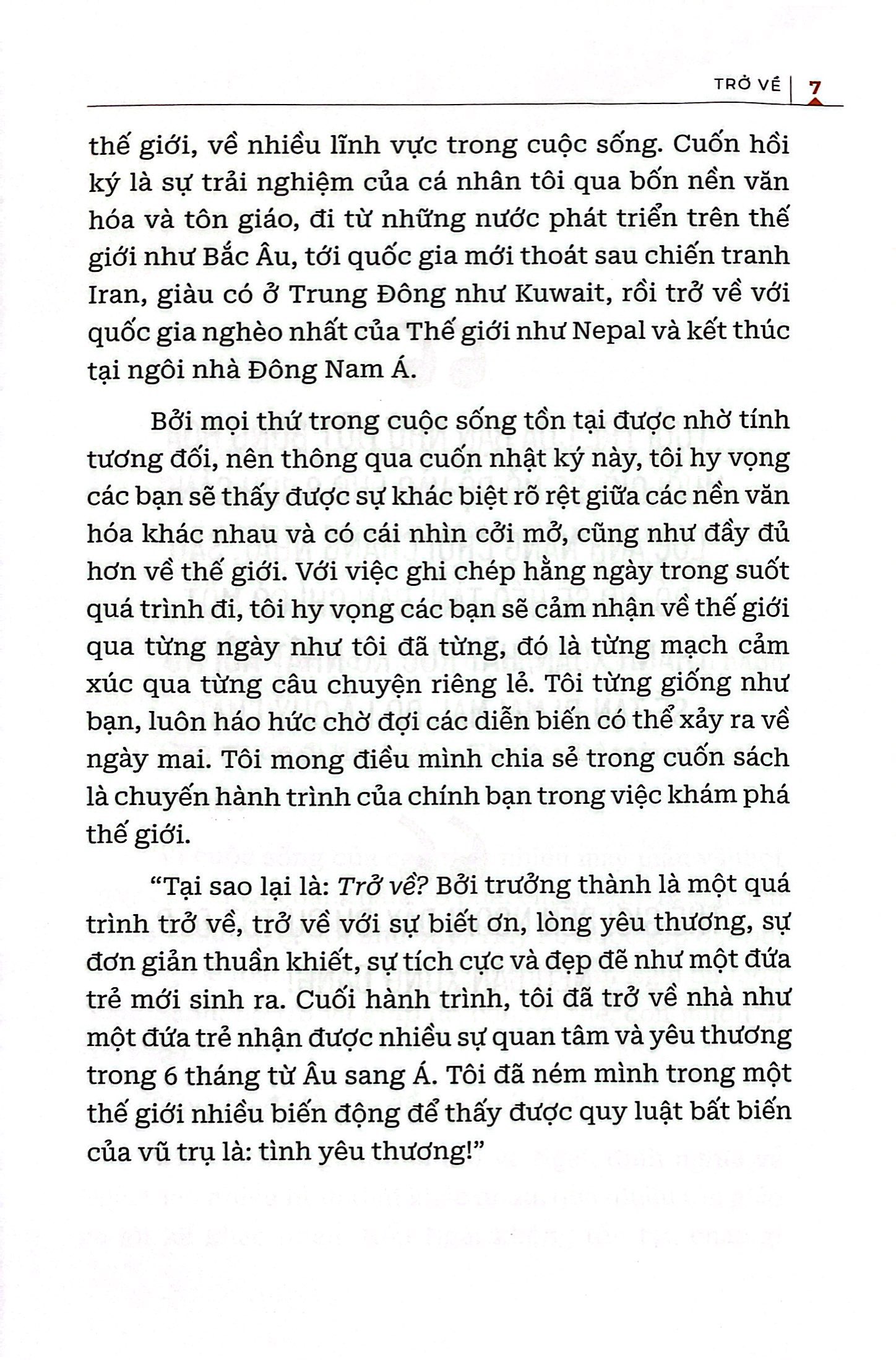 trở về - phần 1: châu âu