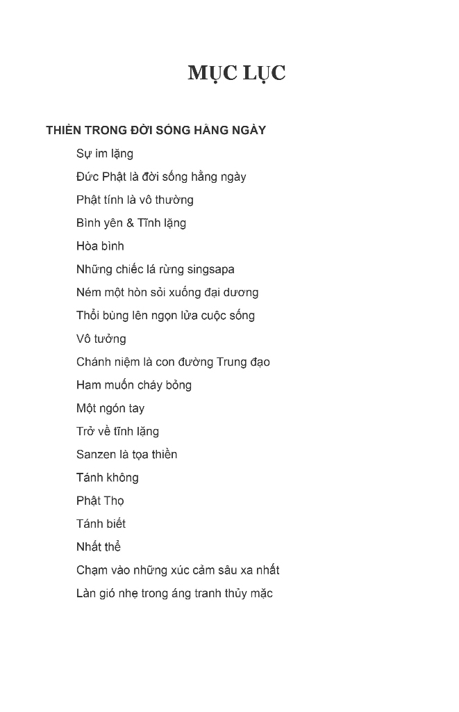 trở về tĩnh lặng