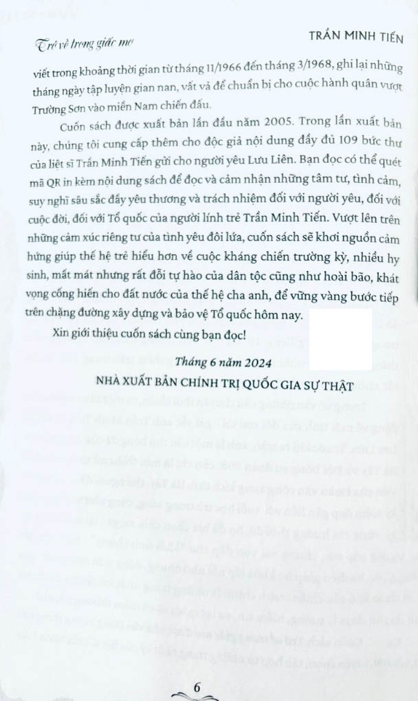 trở về trong giấc mơ (tái bản 2024)