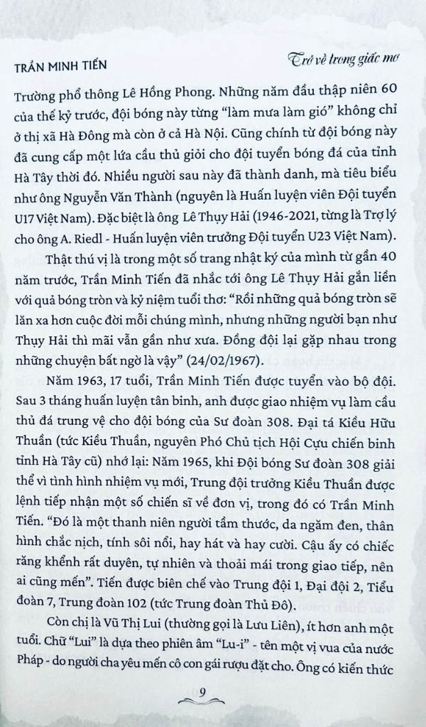 trở về trong giấc mơ (tái bản 2024)