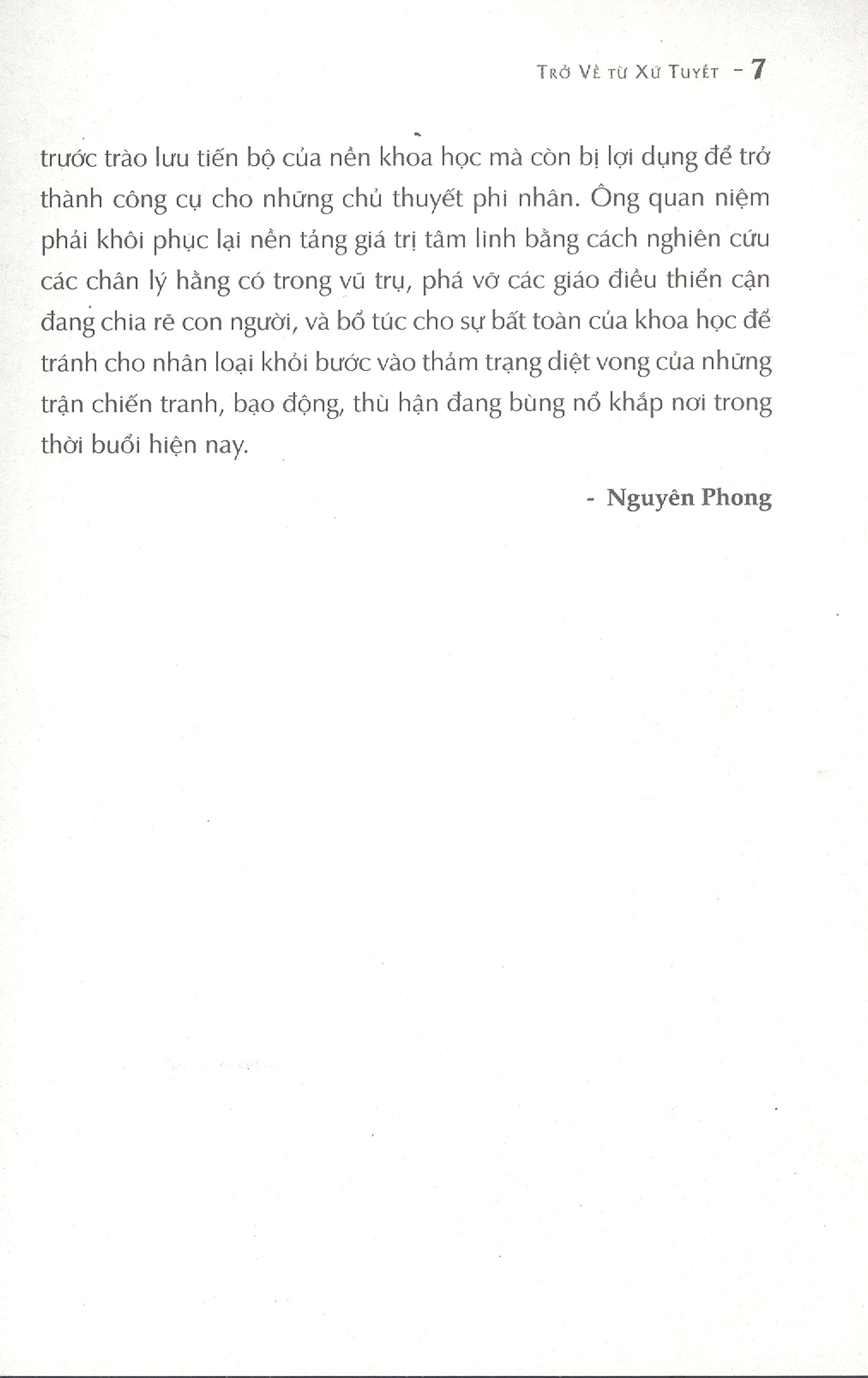 trở về từ xứ tuyết (tái bản 2019)