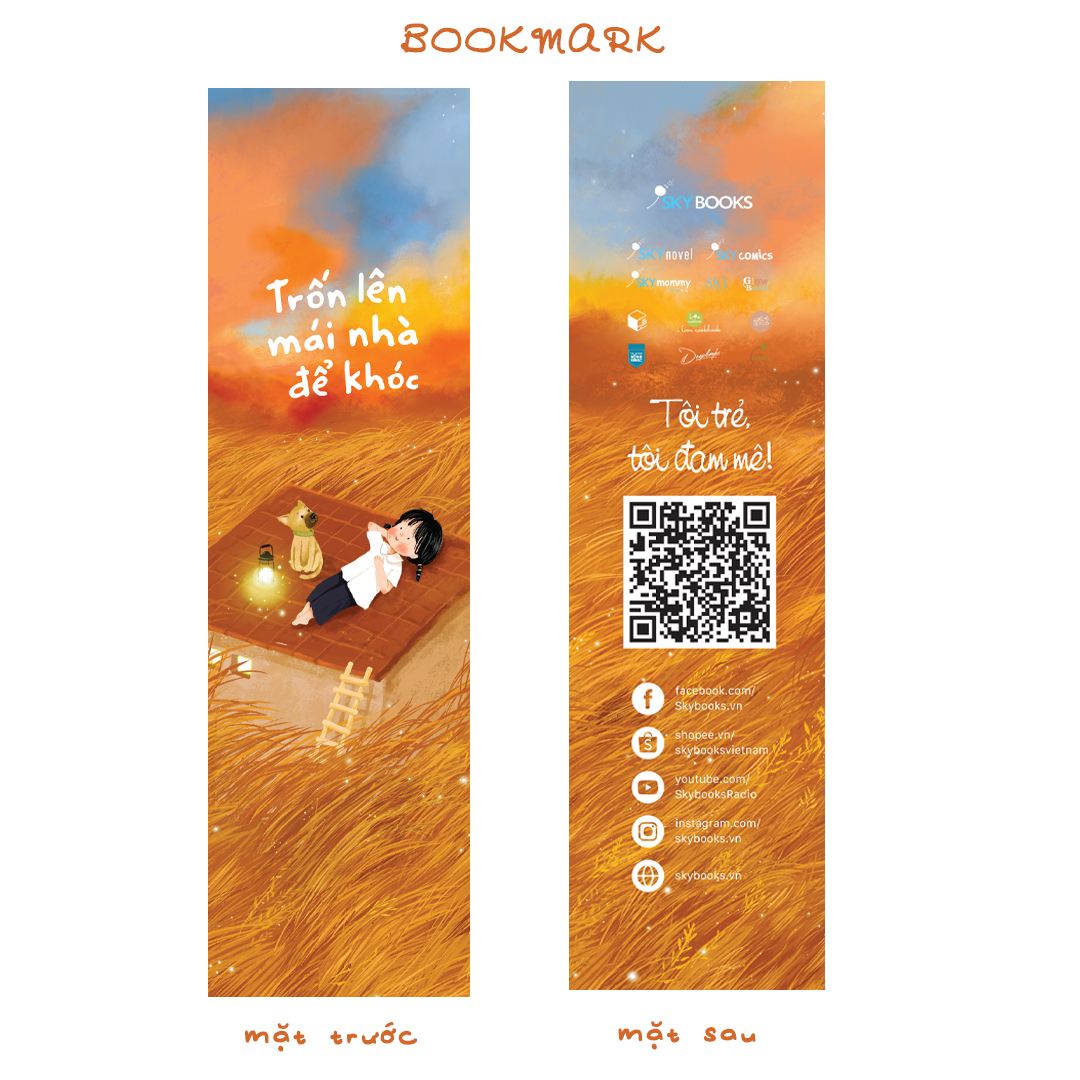 trốn lên mái nhà để khóc - tặng kèm bookmark