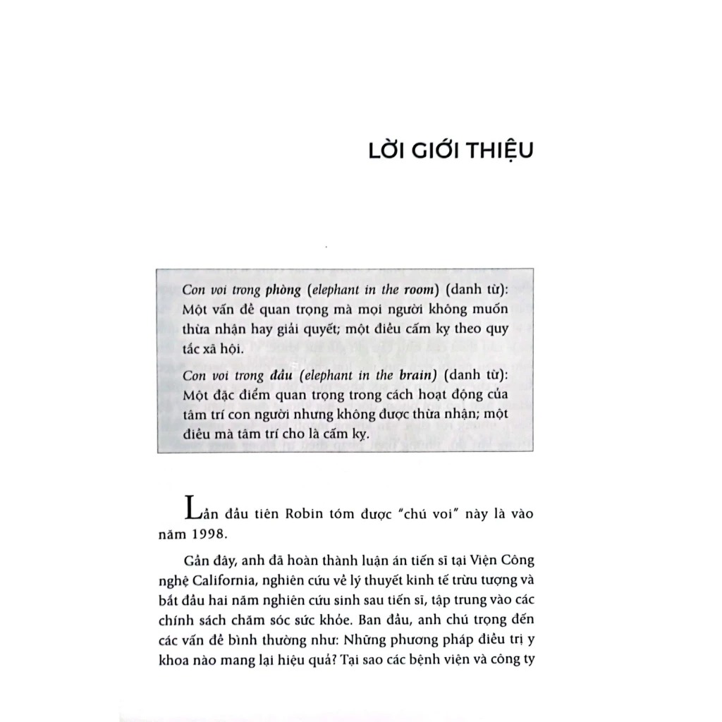 trong đầu có giấu con voi - the elephant in the brain