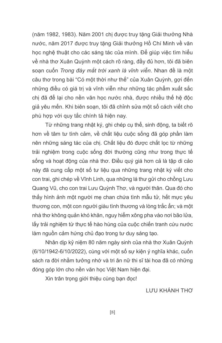 trong đáy mắt trời xanh là vĩnh viễn