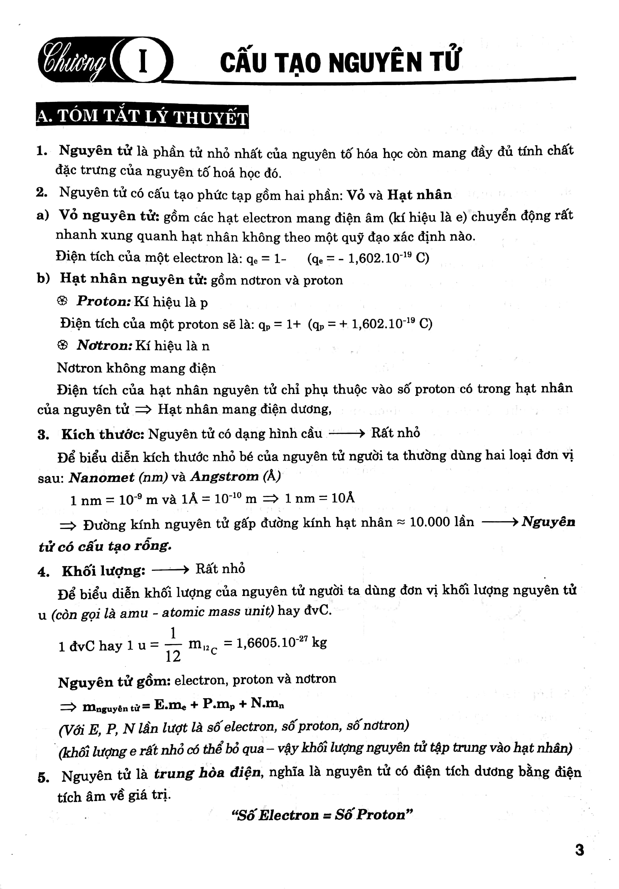 trọng tâm kiến thức hóa học 10 (biên soạn theo chương trình gdpt mới)