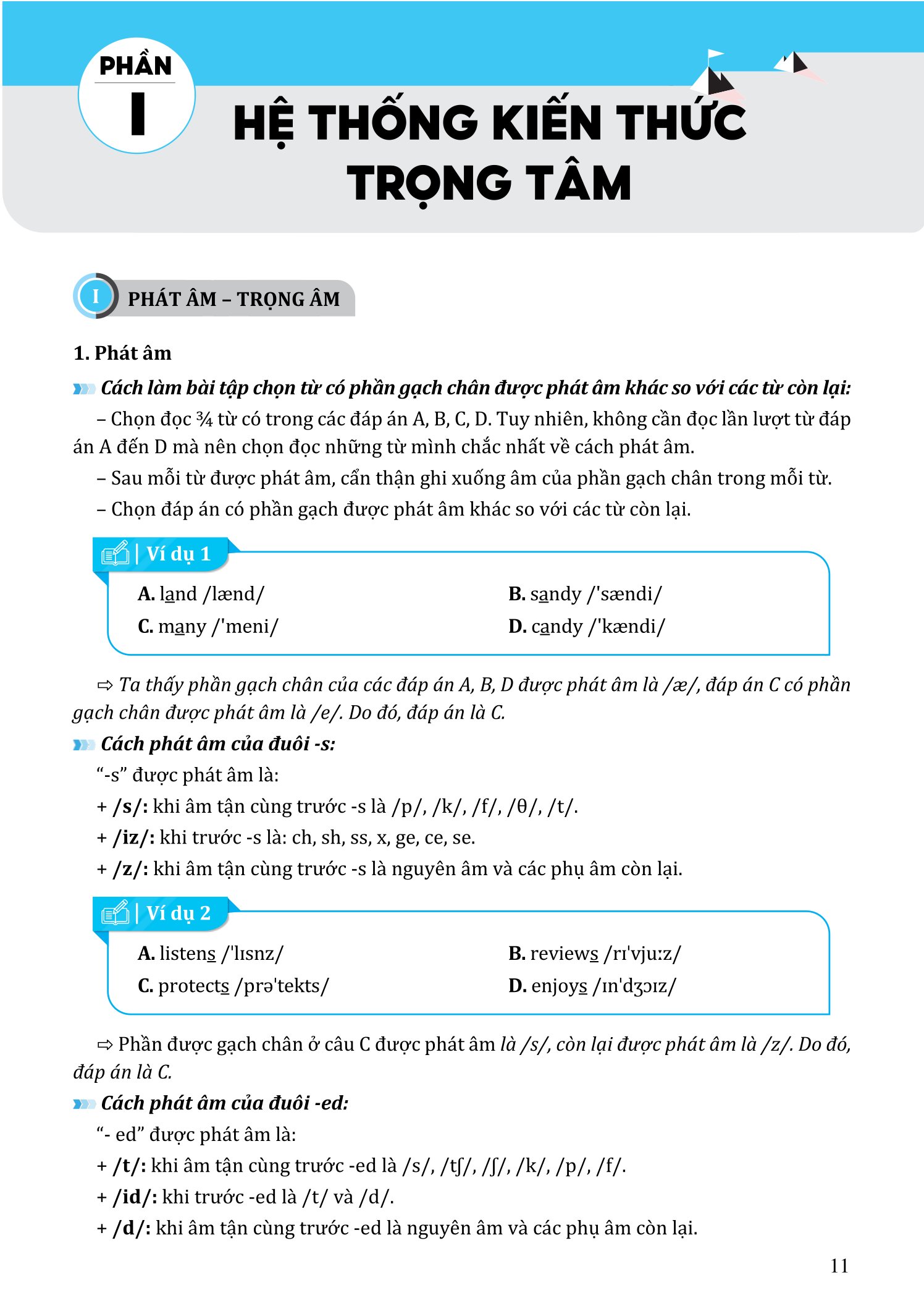 Trọng Tâm Kiến Thức Ôn Thi Vào 10 - Môn Tiếng Anh
