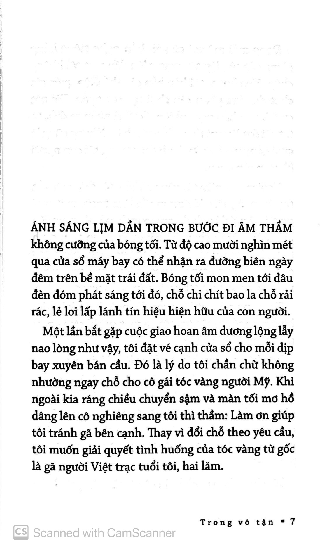 trong vô tận