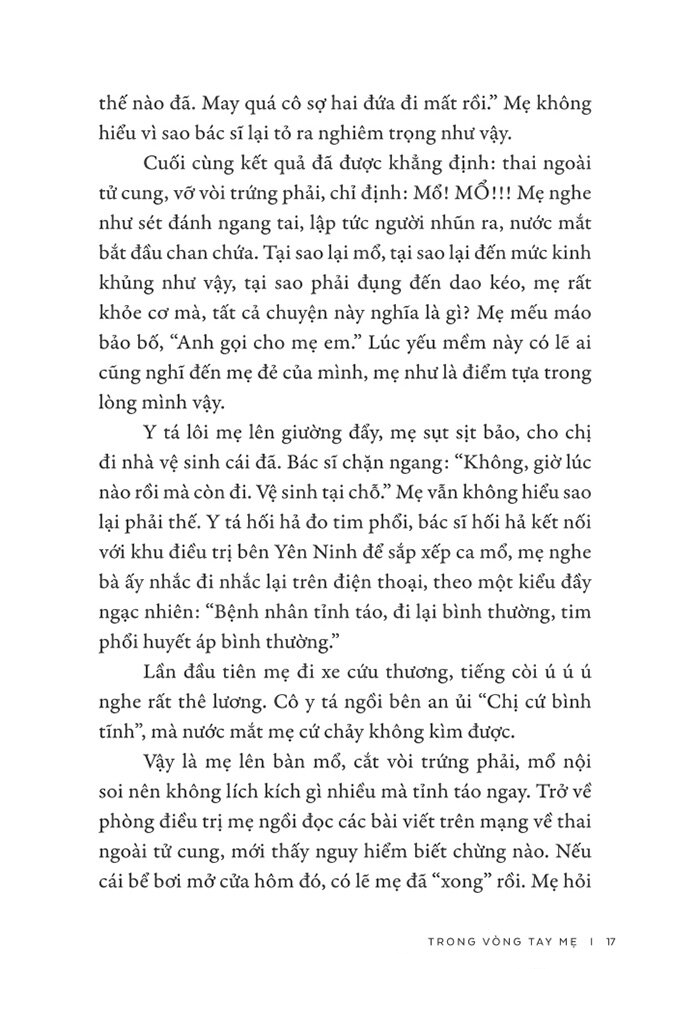 trong vòng tay mẹ