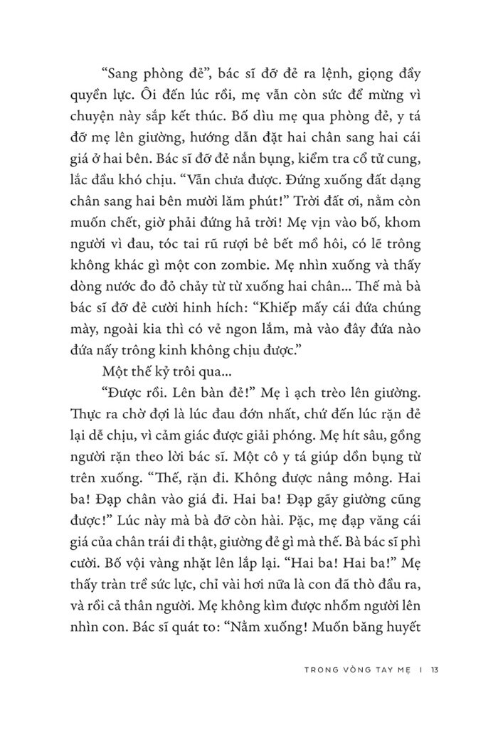 trong vòng tay mẹ