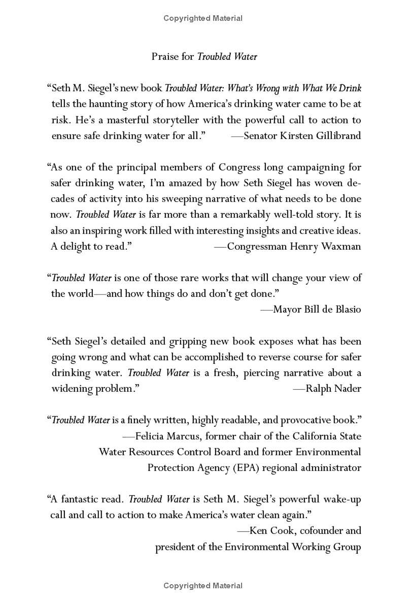 troubled water: what's wrong with what we drink