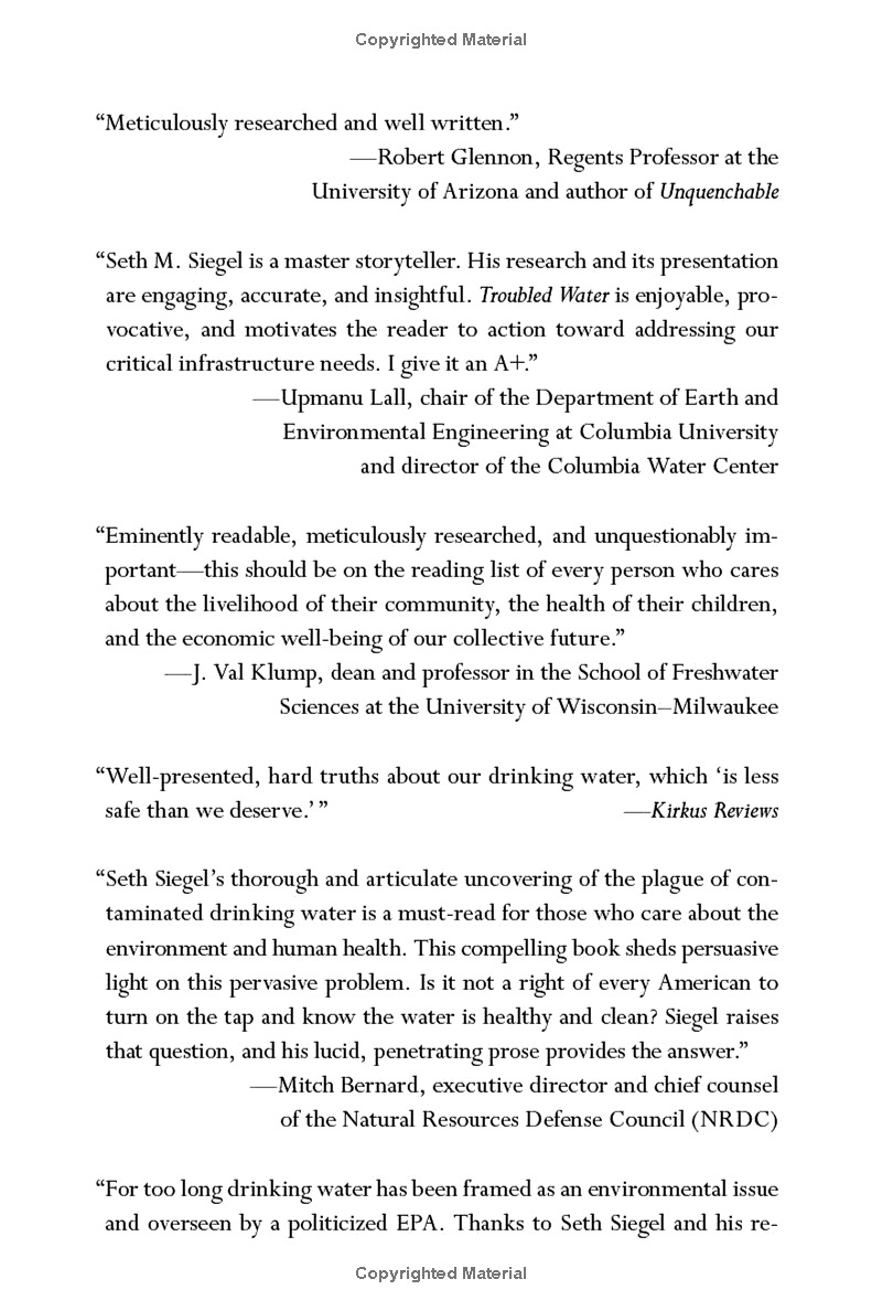 troubled water: what's wrong with what we drink