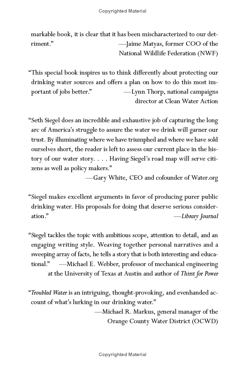 troubled water: what's wrong with what we drink