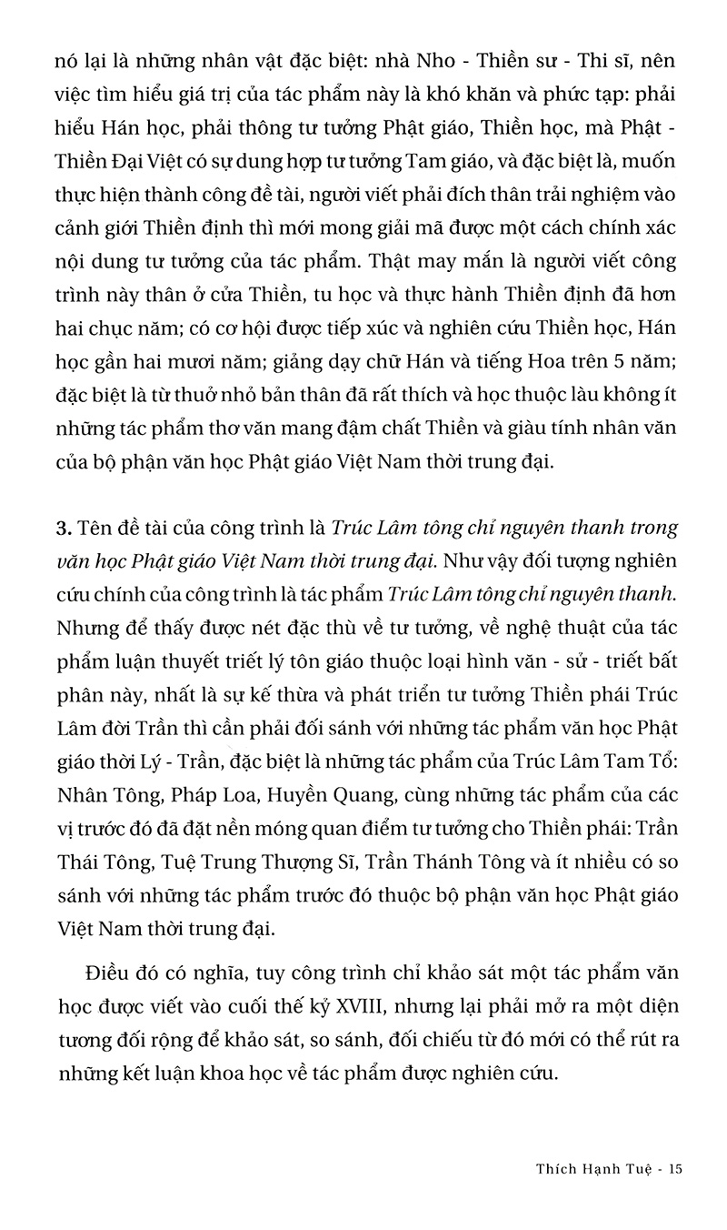 trúc lâm tông chỉ nguyên thanh trong văn học phật giáo việt nam