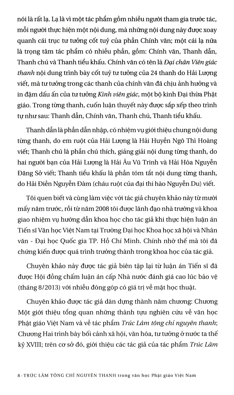 trúc lâm tông chỉ nguyên thanh trong văn học phật giáo việt nam