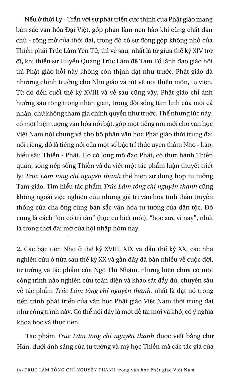 trúc lâm tông chỉ nguyên thanh trong văn học phật giáo việt nam