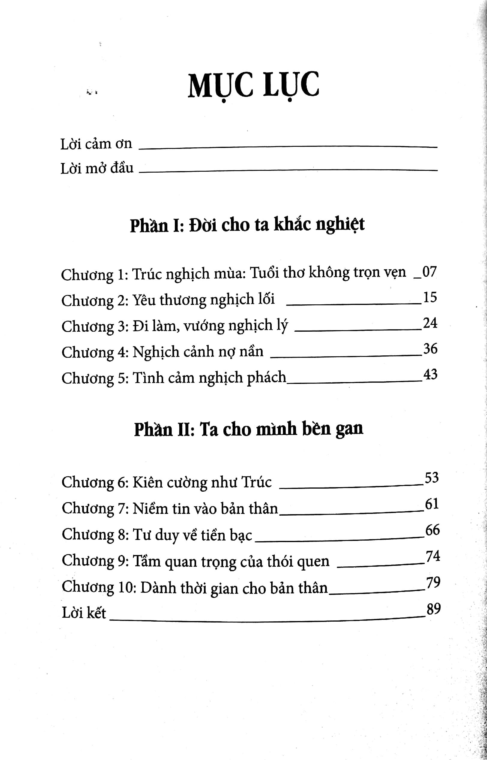 trúc nghịch mùa - khi bất hạnh là những món quà