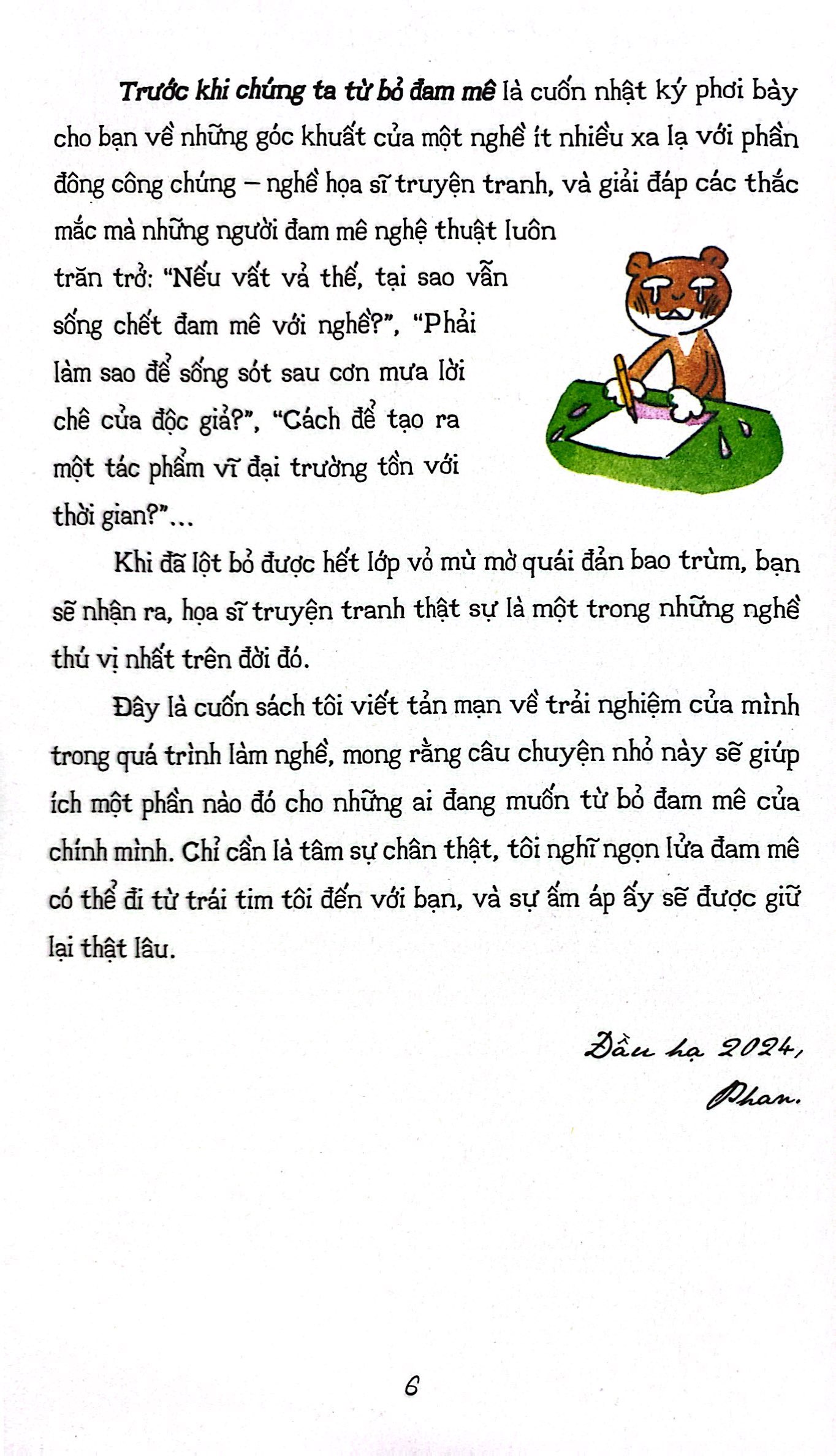 trước khi chúng ta từ bỏ đam mê