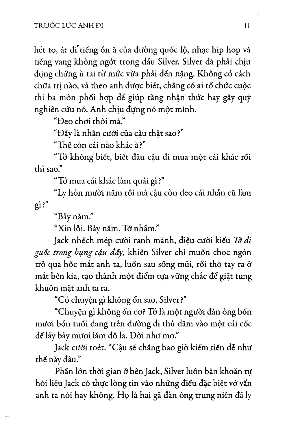 trước lúc anh đi