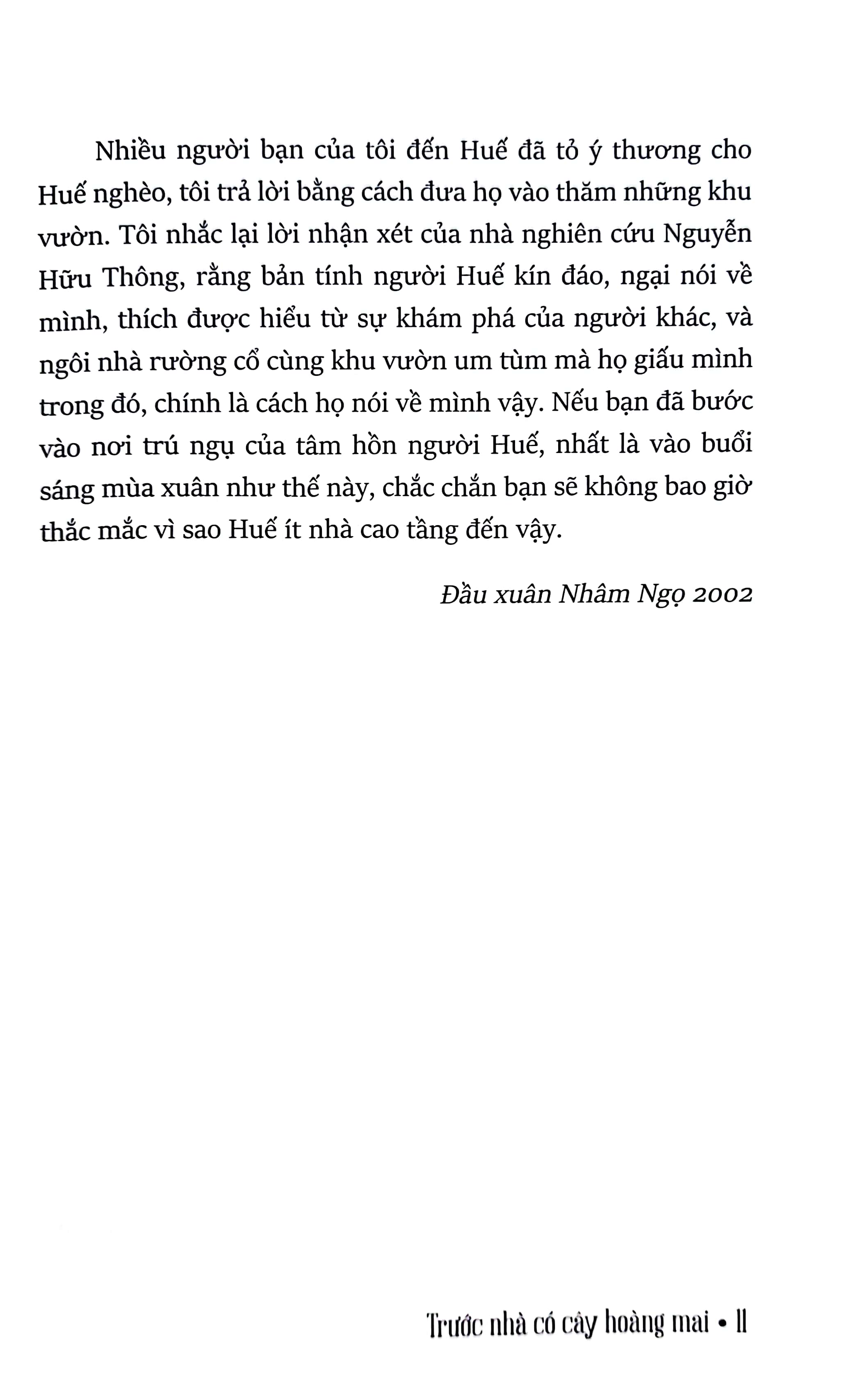 trước nhà có cây hoàng mai - những ghi chép về huế - xứ sở phong rêu kiêu sa (tái bản 2024)