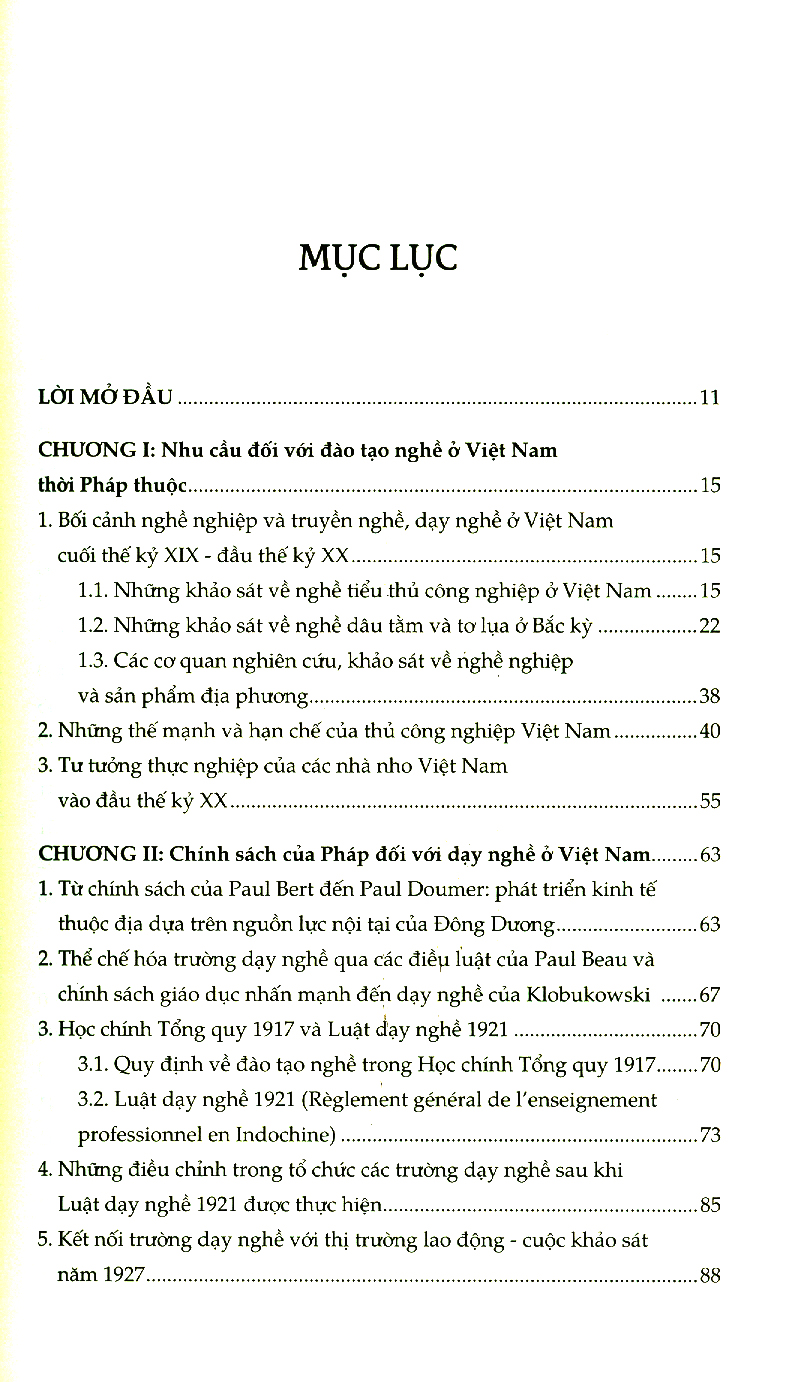 trường dạy nghề ở việt nam thời pháp thuộc (1898-1945)