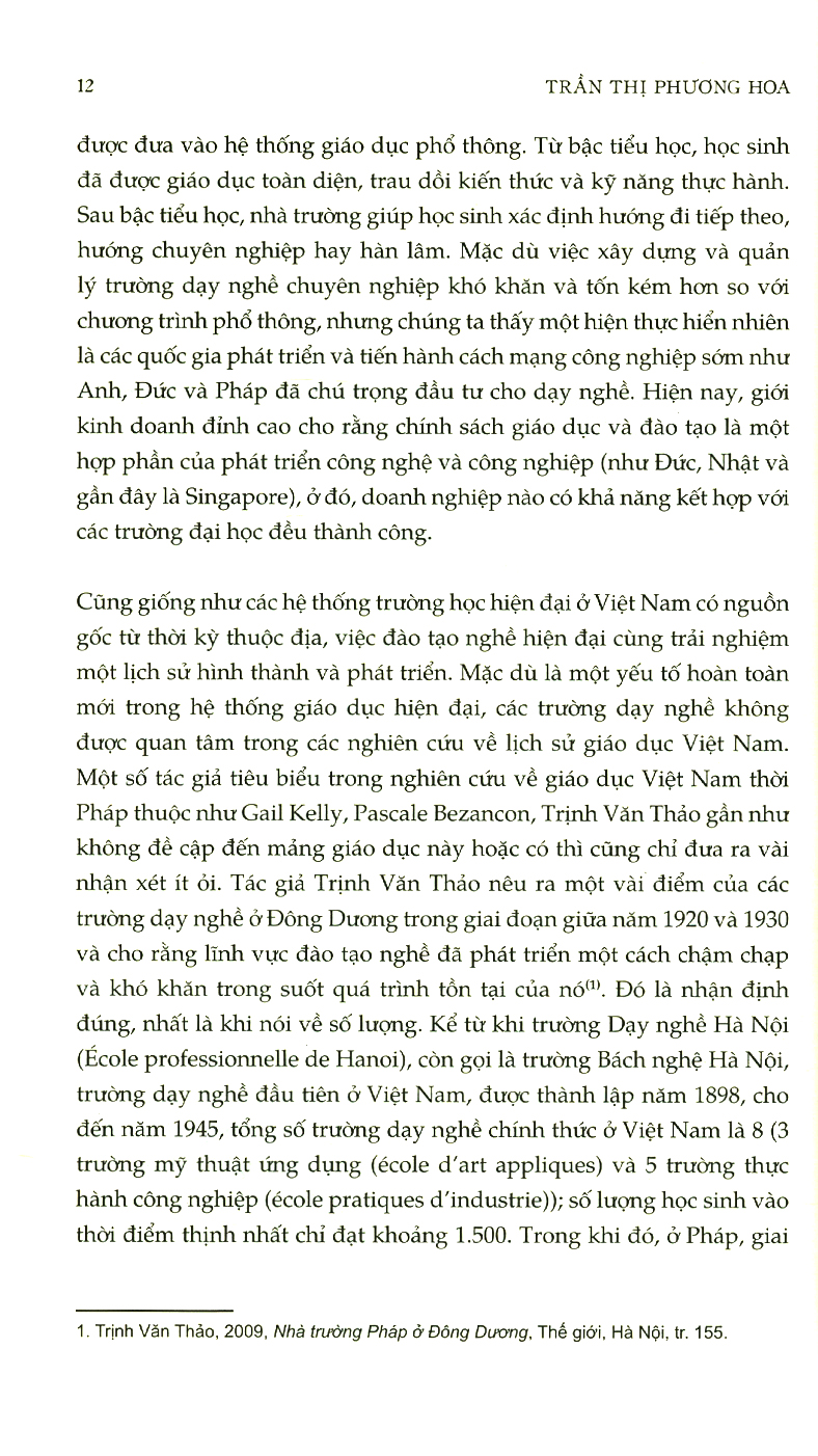 trường dạy nghề ở việt nam thời pháp thuộc (1898-1945)