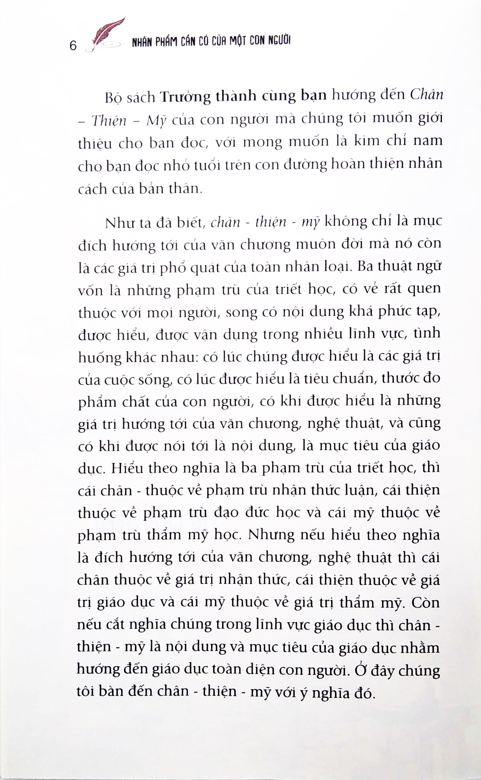 trưởng thành cùng bạn - nhân phẩm cần có của một con người