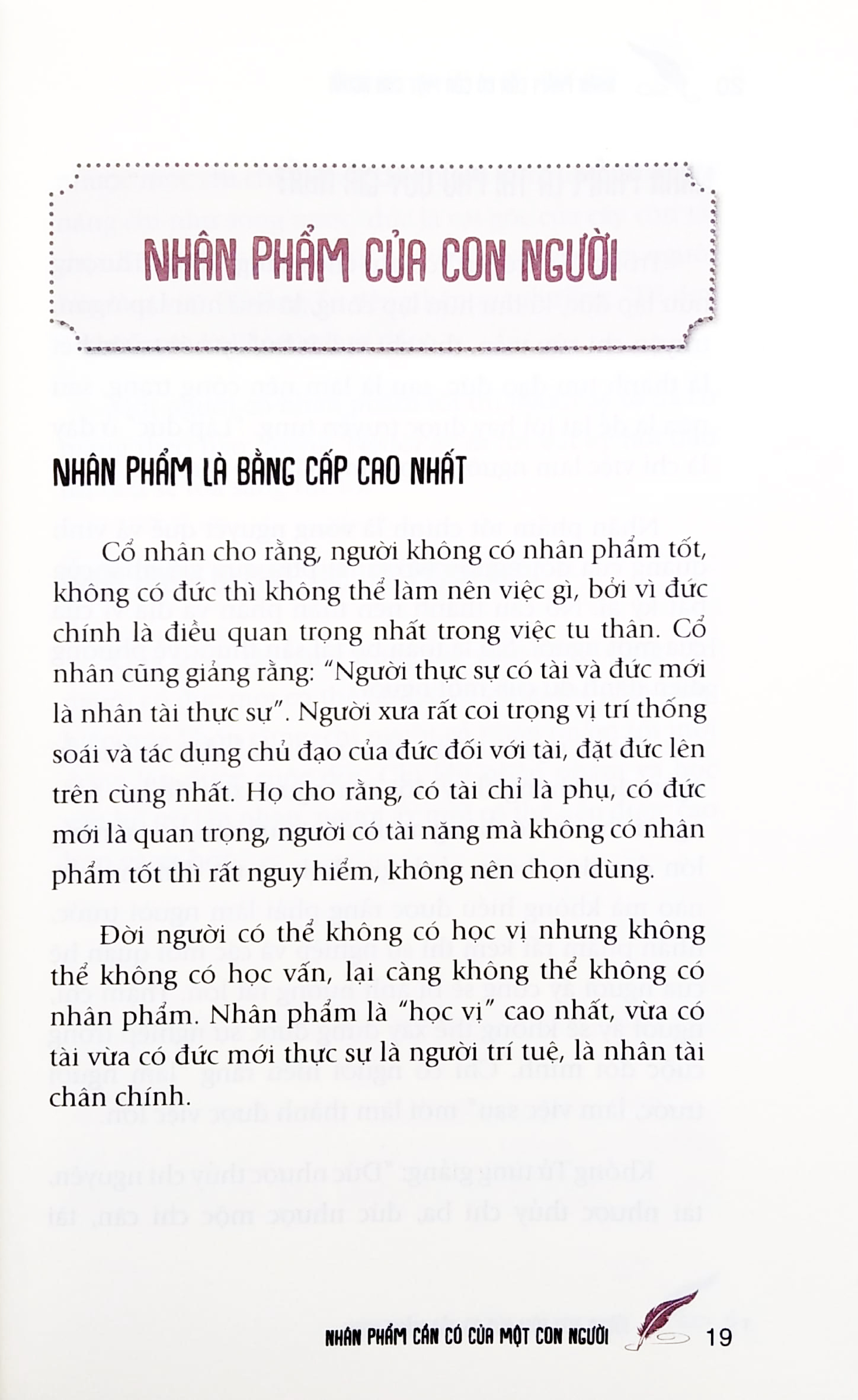 trưởng thành cùng bạn - nhân phẩm cần có của một con người