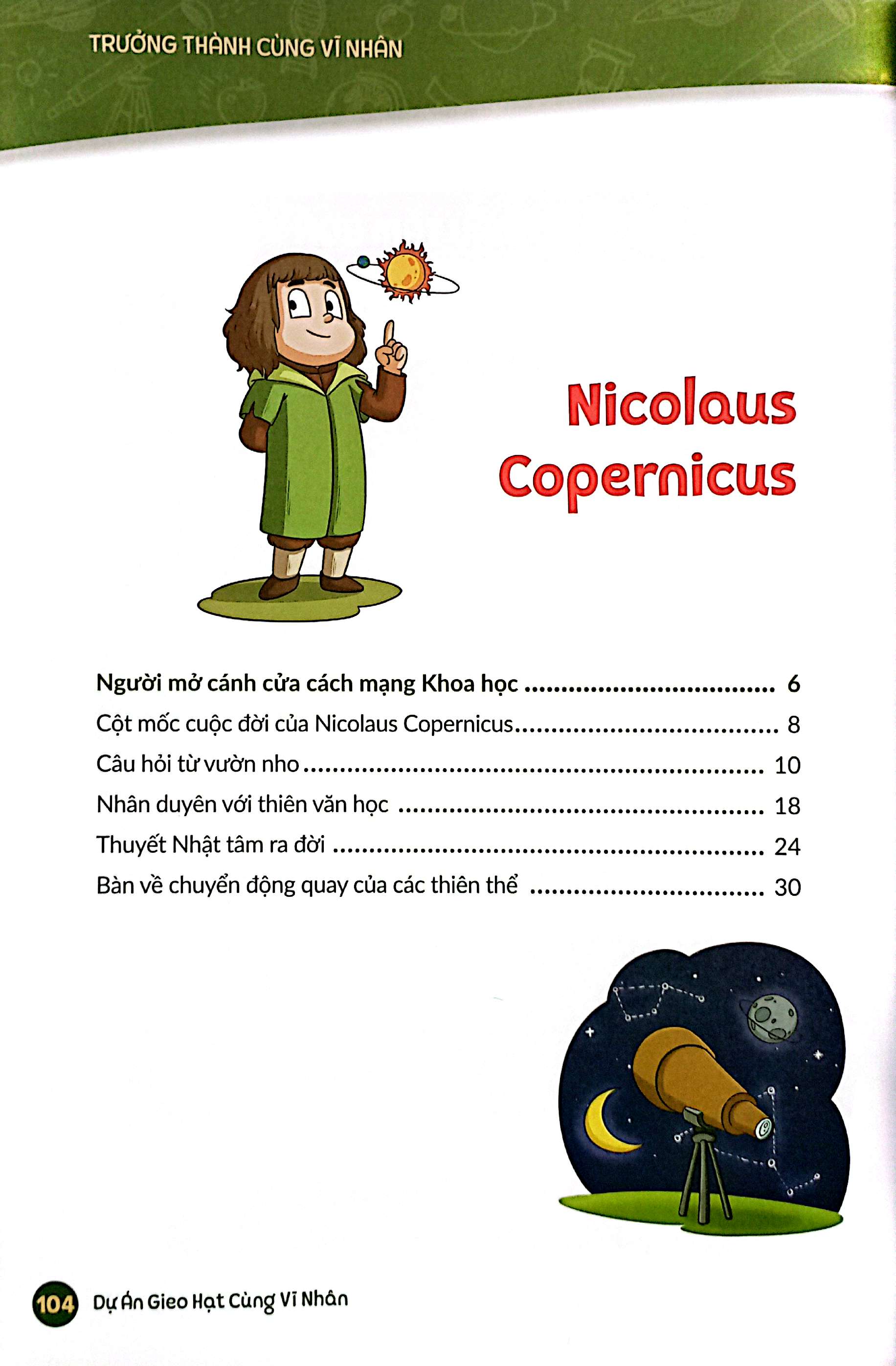 trưởng thành cùng vĩ nhân 3 - nhà khoa học và danh y - nicolaus copernicus và galileo galilei