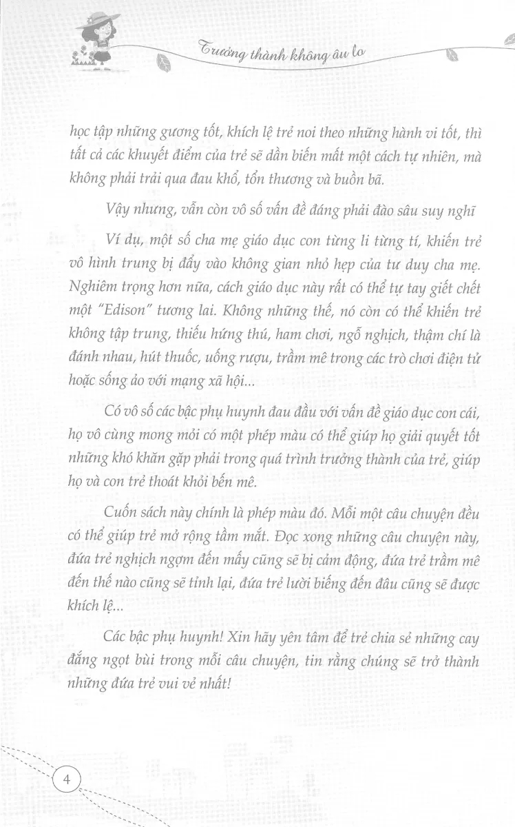 trưởng thành không âu lo - niềm vui từ sự sẻ chia