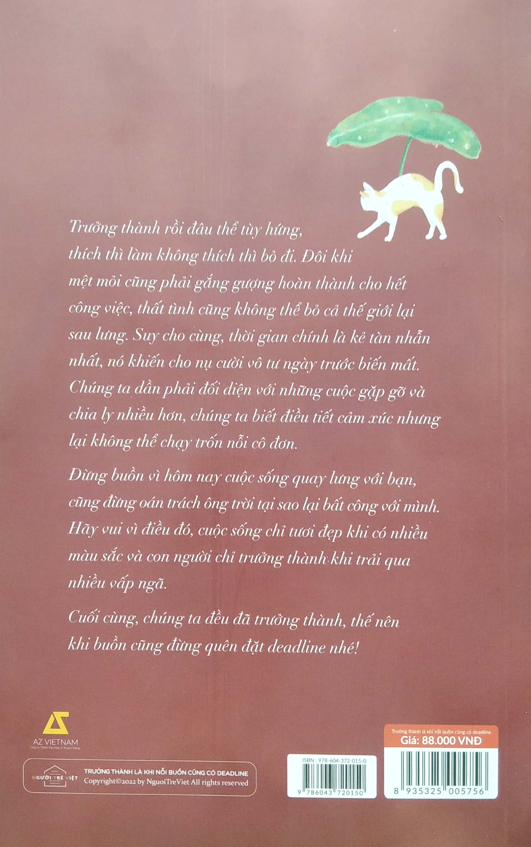 trưởng thành là khi nỗi buồn cũng có deadline