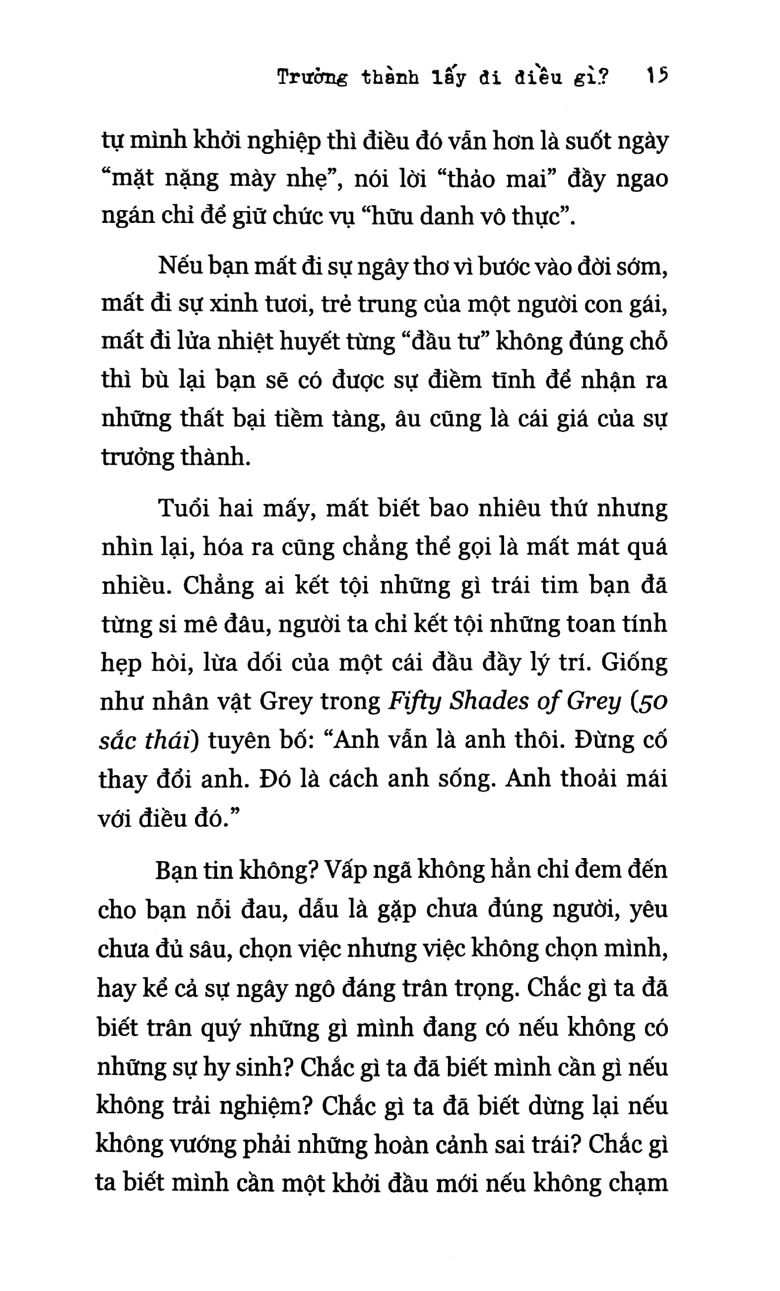 trưởng thành lấy đi điều gì (tái bản 2023)