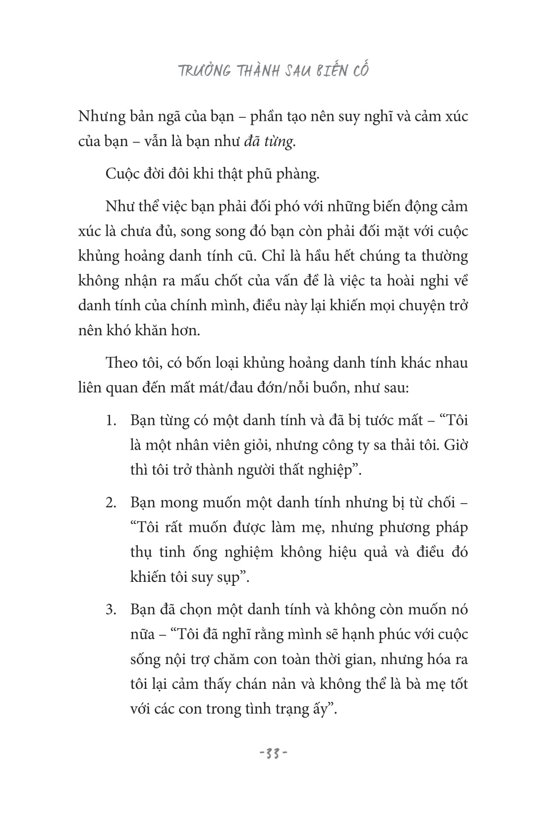 trưởng thành sau biến cố - didn't see that coming