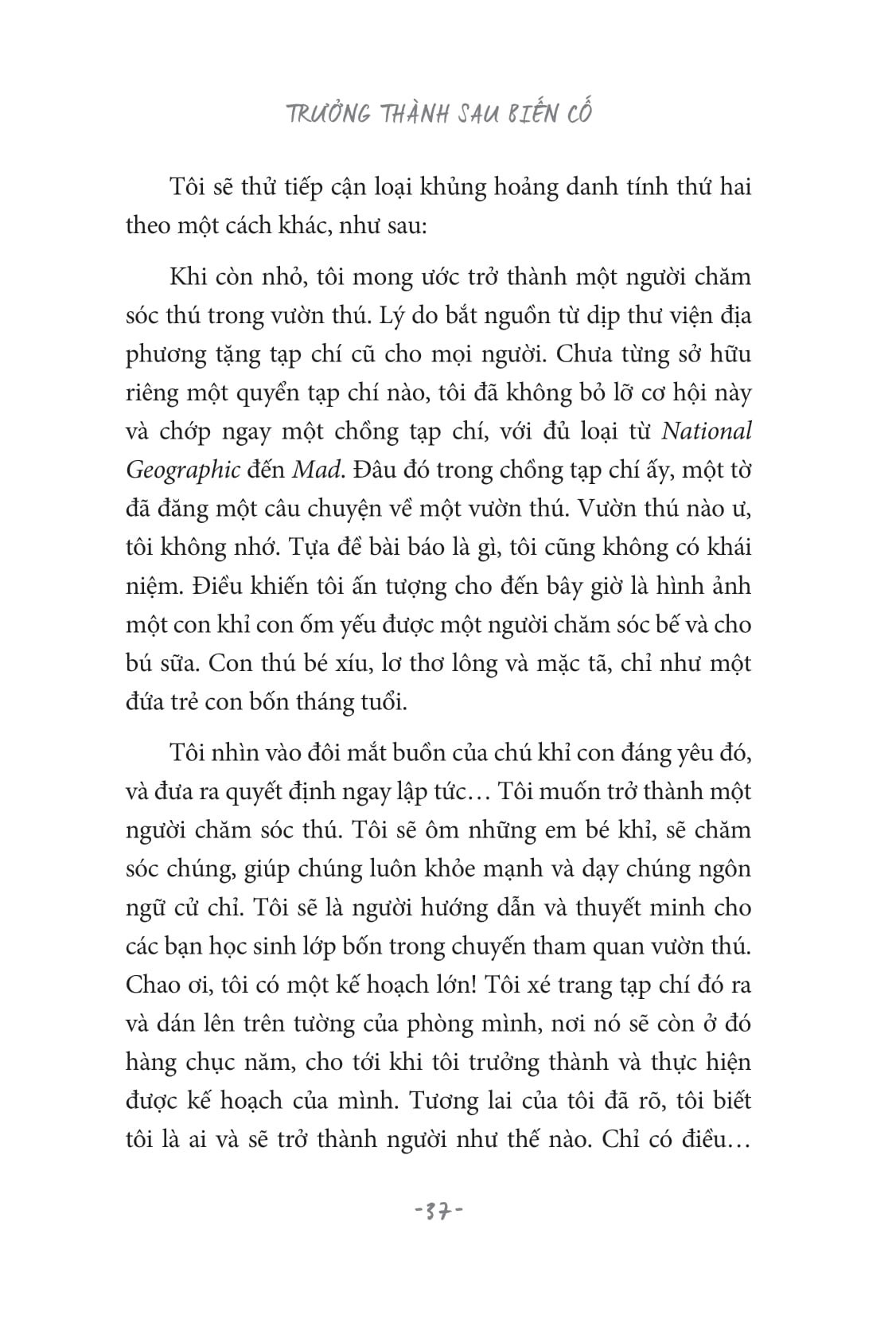 trưởng thành sau biến cố - didn't see that coming