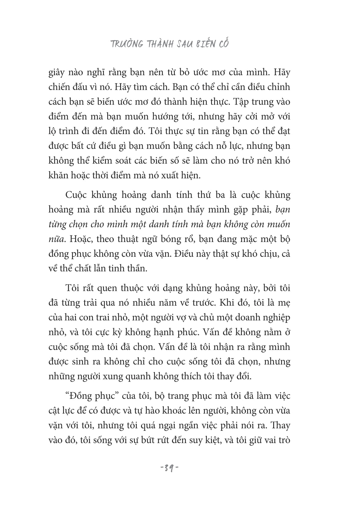trưởng thành sau biến cố - didn't see that coming