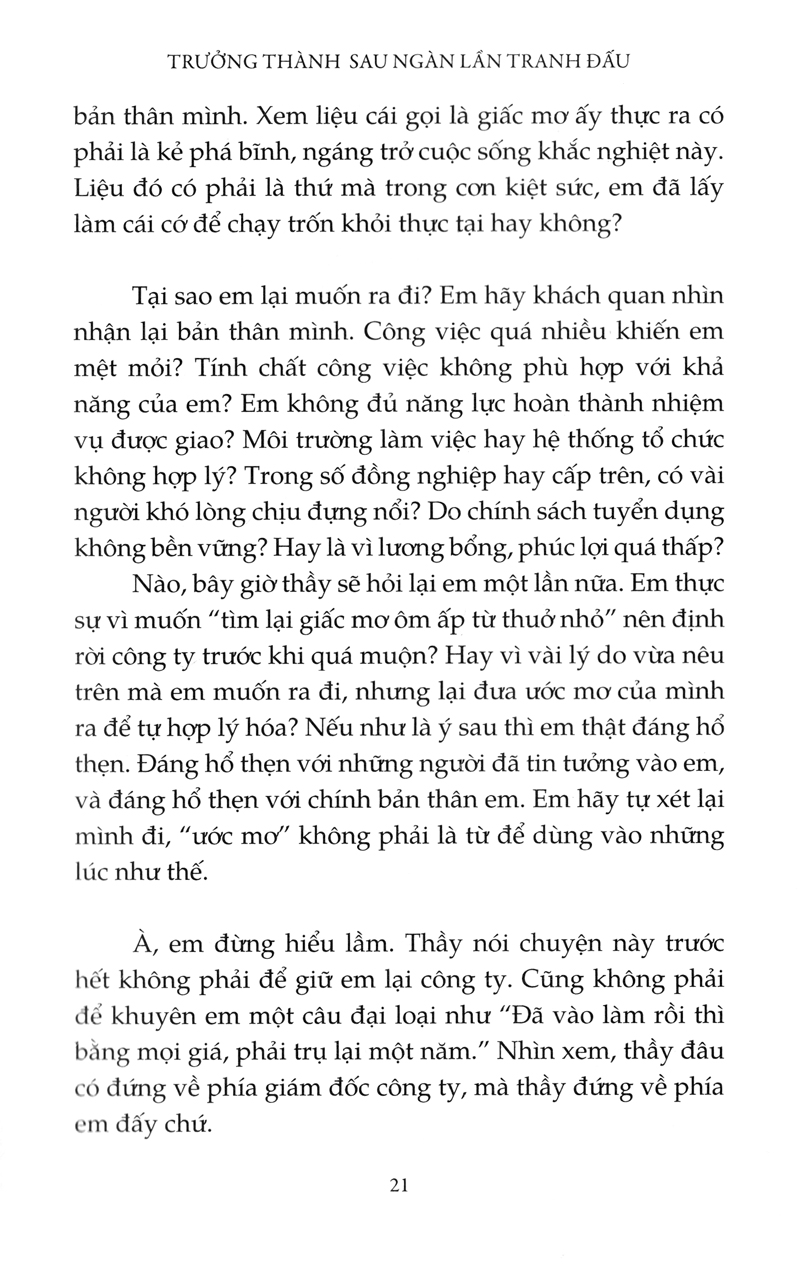 trưởng thành sau ngàn lần tranh đấu (tái bản 2018)