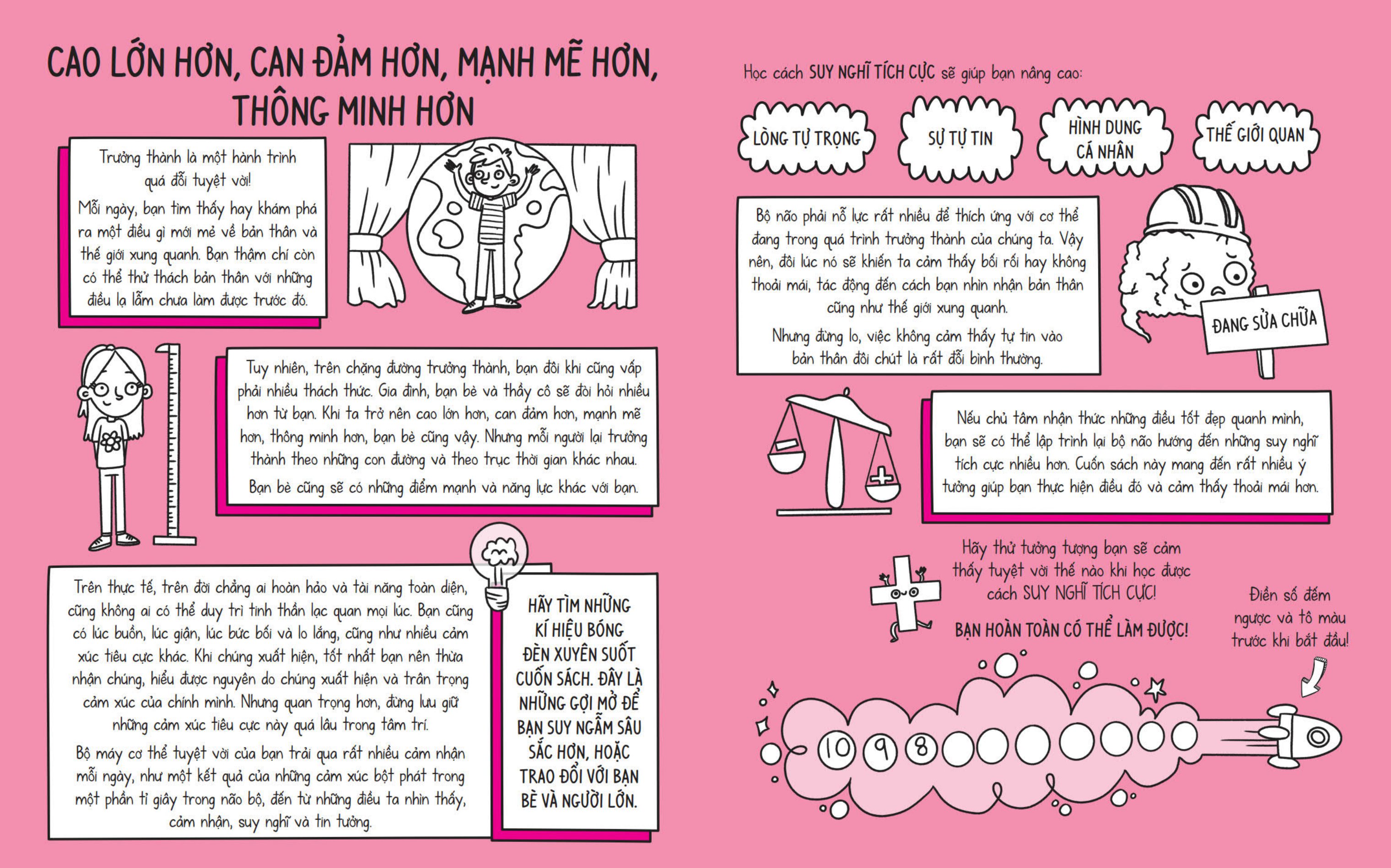 trưởng thành từ suy nghĩ - suy nghĩ tích cực!