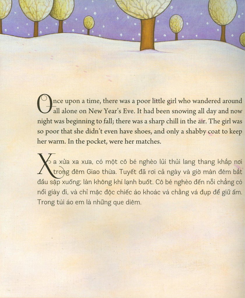 truyện cổ kinh điển thế giới với bản dịch mới - cô bé bán diêm - the little matchstick girl (2022)