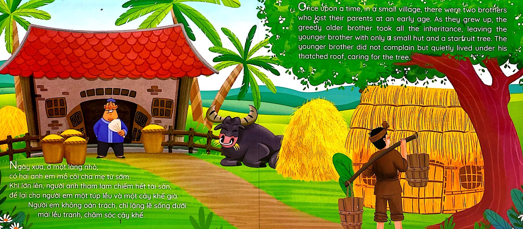 Truyện Cổ Tích AR - Sự Tích Ăn Khế Trả Vàng - The Legend Of The Starfruit Tree - Bìa Cứng