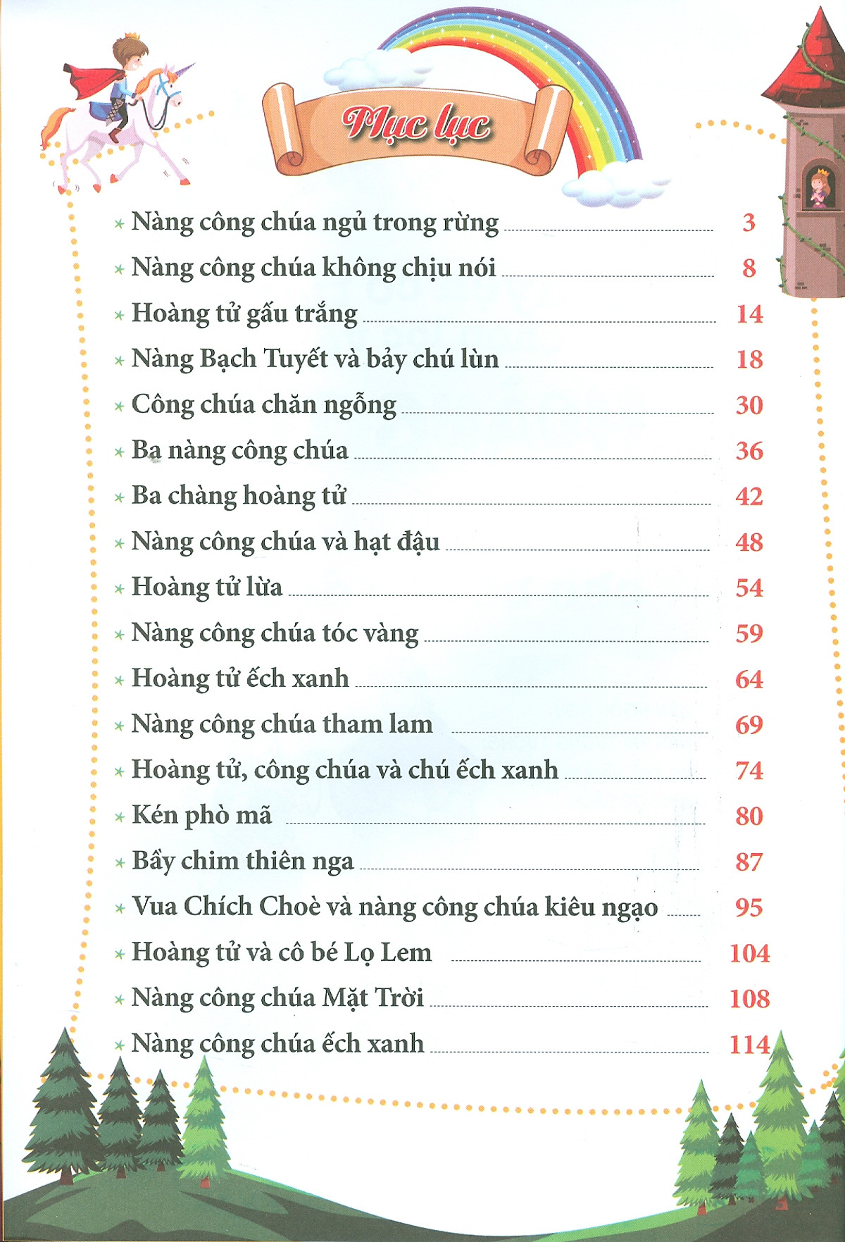 truyện cổ tích chọn lọc về hoàng tử, công chúa cho bé tập đọc