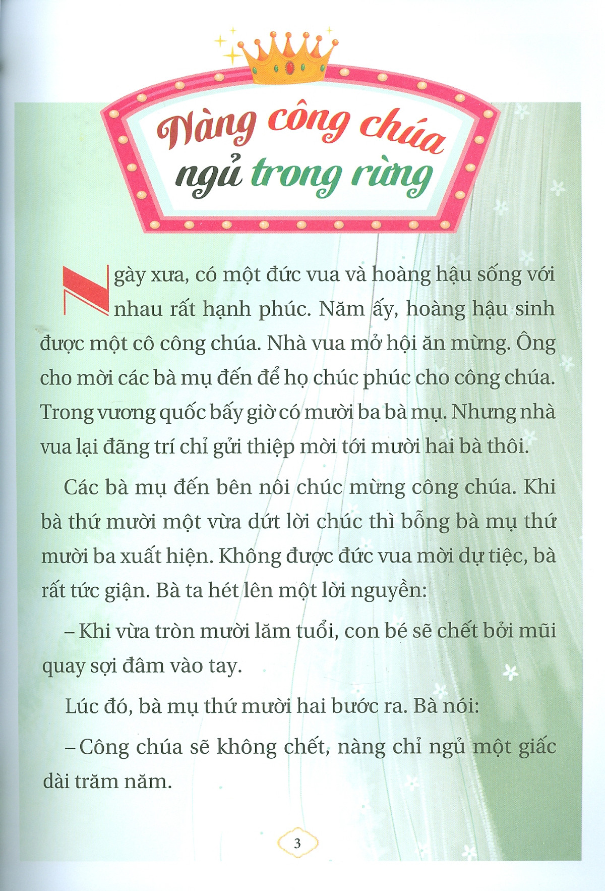 truyện cổ tích chọn lọc về hoàng tử, công chúa cho bé tập đọc