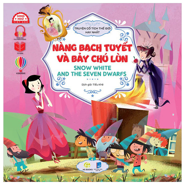 truyện cổ tích hay nhất thế giới - nàng bạch tuyết và bảy chú lùn - snow white and the seven dwarfs