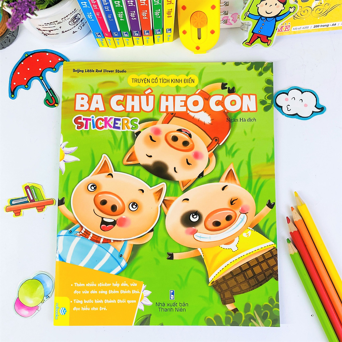 truyện cổ tích kinh điển - ba chú heo con (stickers)