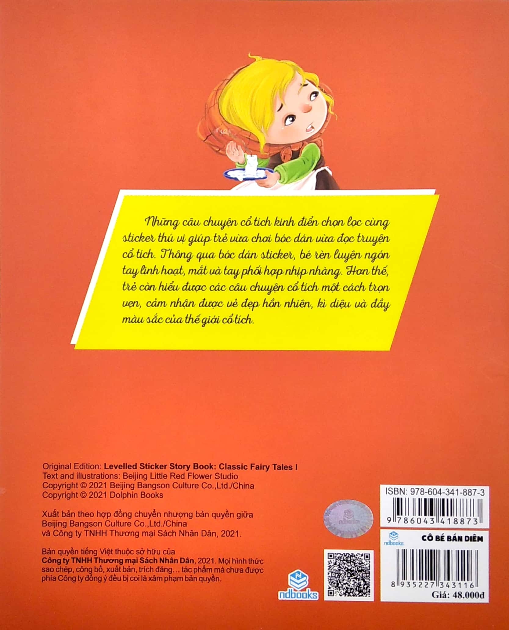 truyện cổ tích kinh điển - cô bé bán diêm (stickers)