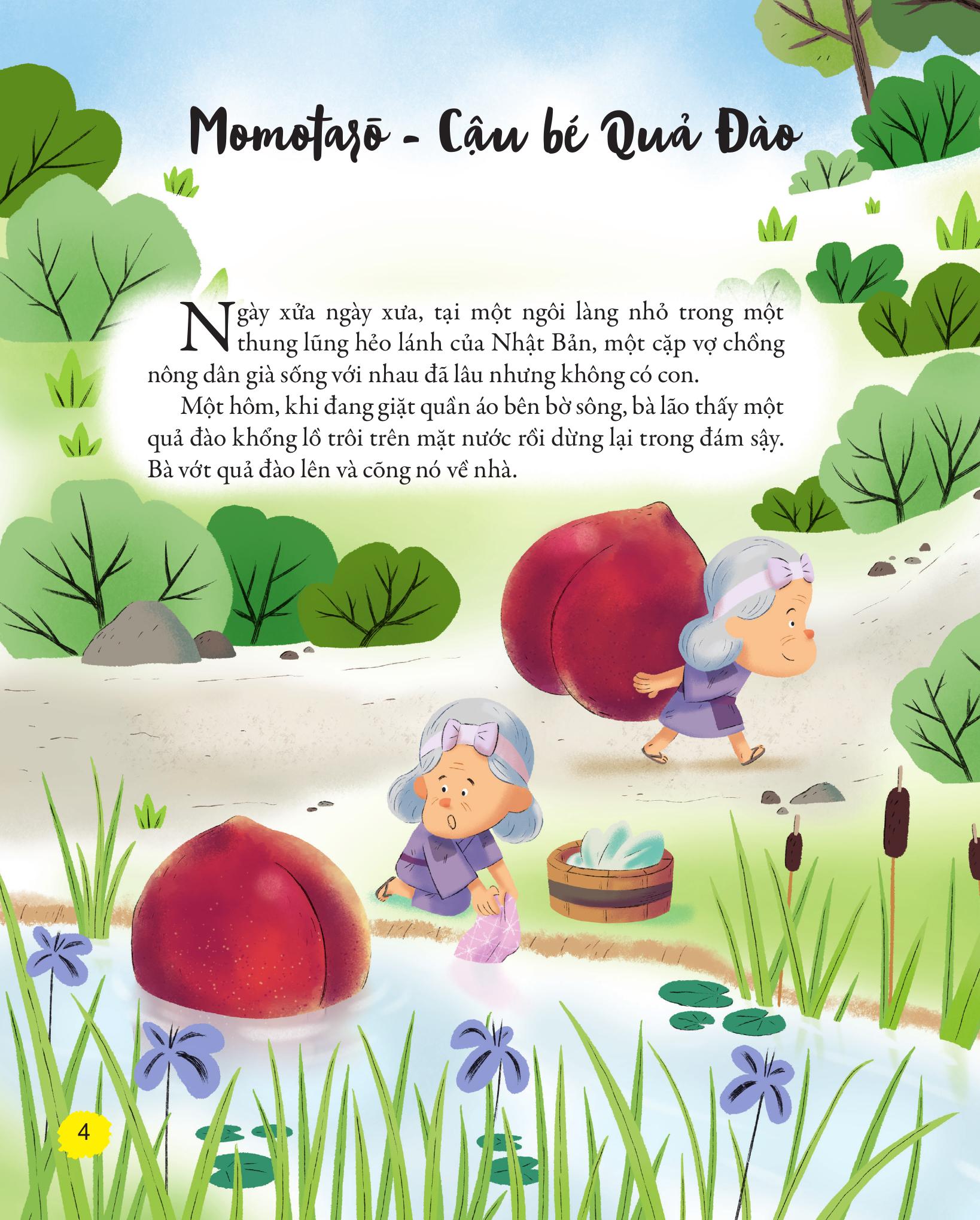 Truyện Cổ Tích Nhật Bản - Momotarō - Cậu Bé Quả Đào Và Những Câu Chuyện Khác - Ảnh 4